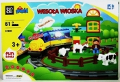 Klocki MUBI Wesoła wioska na baterie 61 elementów (MU6188C)