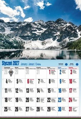 Kalendarz 2027 ścienny albumowy - Tatry po zbóju!