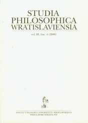 Studia Philosophica Wratislaviensia vol 3 fasc. 4 (2008)