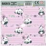 Nalepki na zeszyt Panda 11 (25szt) DERFORM