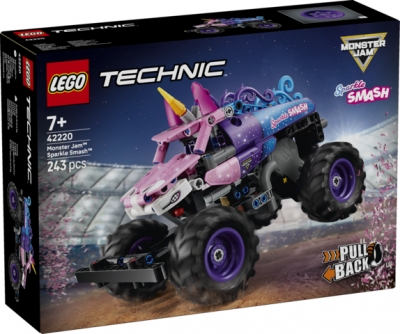 LEGO Technic Monster Jam Sparkle Smash z napędem typu pull-back 42220