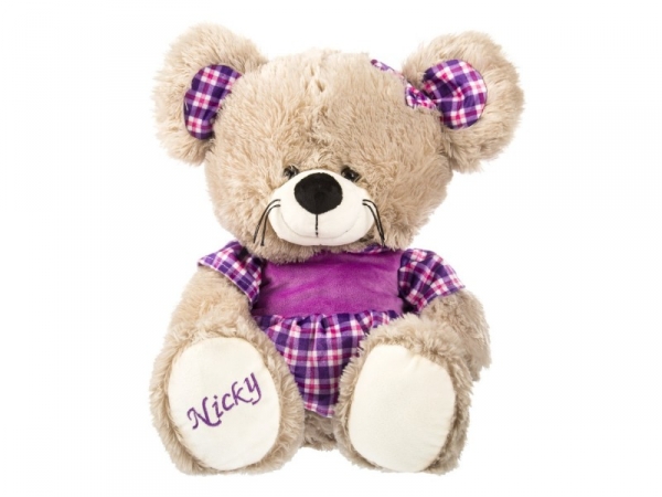 Myszka Nicky w ubranku w sukience 42 cm (4629a)
