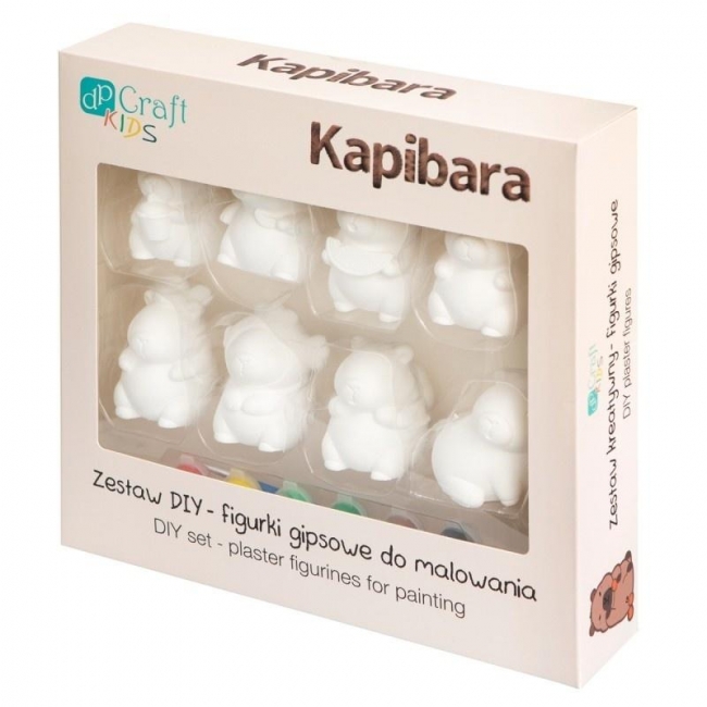 <img src='https://webimage.pl/pics/804/5/d5903925025804.jpg' style='height:440px' /> Zestaw DIY figurki gipspwe do malowania Kapibary