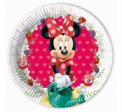 Talerzyki papierowe "Minnie jam packed with love" 20cm / 8szt