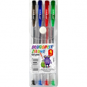 Długopisy żelowe Fun&Joy, 4 kolory (203227)