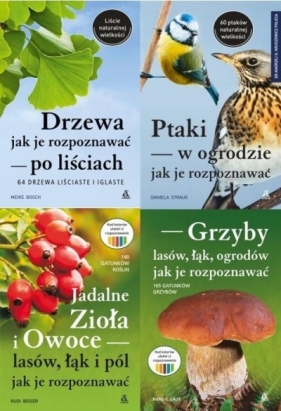 Pakiet: Ptaki/Drzewa/Grzyby/Jadalne zioła i owoce - Daniel Straub, Meike Bosch, Laux E. Hans, Rudi Bei