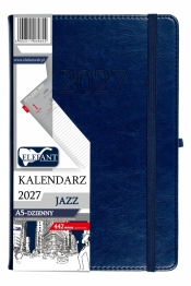 Kalendarz 2027 A5 dzienny Jazz - granatowy