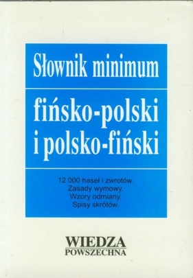 Słownik minimum fińsko-polski i polsko-fiński - Krawczykiewicz Beata, Krawczykiewicz Antoni