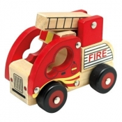 Drewniany samochód straż pożarna (84080)