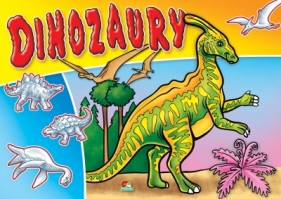 Kolorowanka. Dinozaury - Dino zielony (A4, 16 str.) - Opracowanie zbiorowe