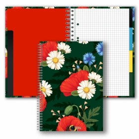 Brulion B5/160K kratka Kwiaty polskie PENMATE