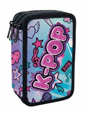 Coolpack, Piórnik potrójny z wyposażeniem Jumper 3 - K-Pop Rainbow