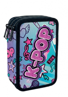 Coolpack, Piórnik potrójny z wyposażeniem Jumper 3 - K-Pop Rainbow