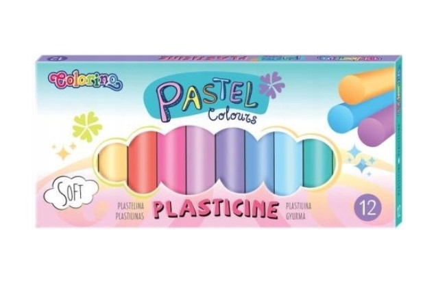 Plastelina Colorino Pastel, 12 kolorów (87805PTR)