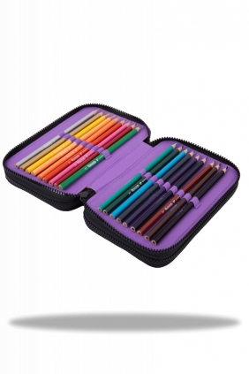 Coolpack, Piórnik potrójny z wyposażeniem Jumper 3 - K-Pop Rainbow