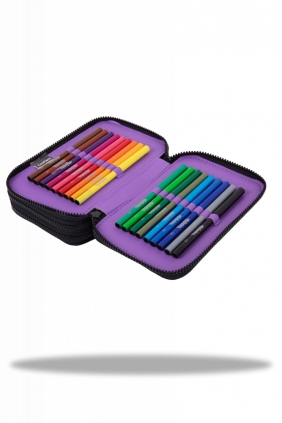 Coolpack, Piórnik potrójny z wyposażeniem Jumper 3 - K-Pop Rainbow