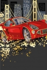  Karnet Uniwersalny - Red Sports Car
