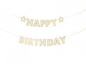 Baner papierowy Happy Birthday mix 220x14.5cm