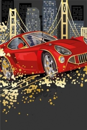Karnet Uniwersalny - Red Sports Car
