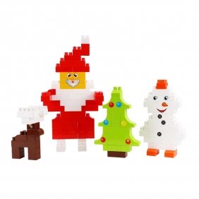 Świąteczny zestaw klocków w walizce