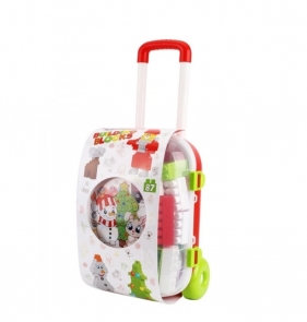 Świąteczny zestaw klocków w walizce