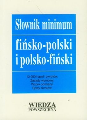 Słownik minimum fińsko-polski polsko-fiński - Krawczykiewicz Beata, Krawczykiewicz Antoni