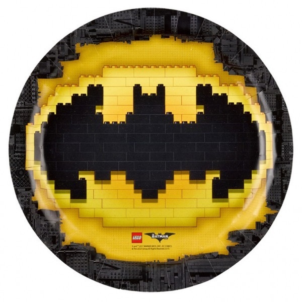 Talerzyki 23 cm Lego Batman, 8 sztuk (9901822)