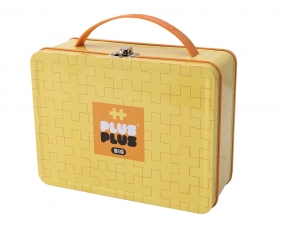 Plus-Plus Big, Metalowa żółtwa walizeczka - 70 el. (014-3274)