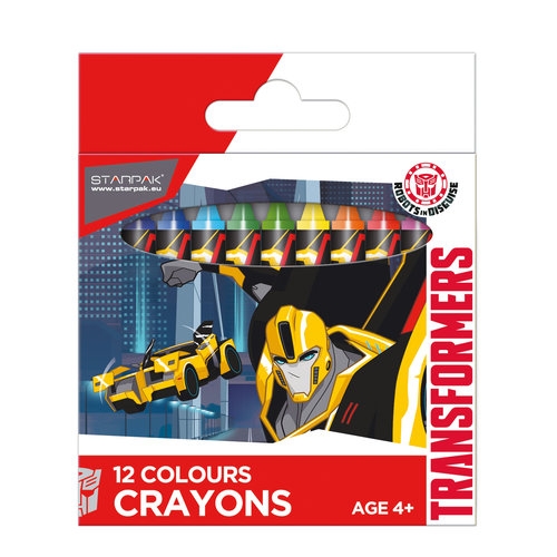 Kredki woskowe 12 kolorów Transformers