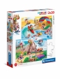 Clementoni, Puzzle SuperColor 2x20: Let's Sport! (24780)