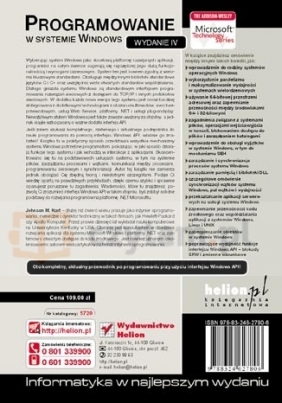 Programowanie w systemie Windows. Wydanie IV - Hart Johnson M.