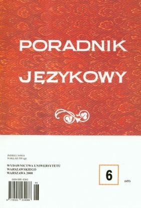 Poradnik językowy 6/2008 - Satkiewicz Halina (red.)