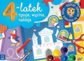 4-latek rysuje, wycina i nakleja. Książeczka edukacyjna dla kreatywnego dziecka