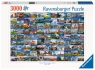 Ravensburger, Puzzle 3000: 99 pięknych miejsc w Europie (17080)