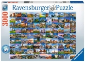 Ravensburger, Puzzle 3000: 99 pięknych miejsc w Europie (17080)