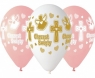 Balony premium hel Chrzest dziewczynki 33cm 5szt