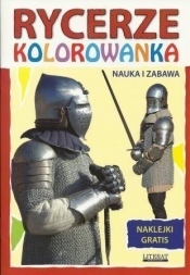 Rycerze nauka i zabawa Kolorowanka