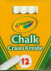Kreda Crayola niepyląca biała 12 szt (0280)