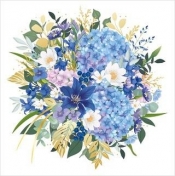 Karnet Uniwersalny - Blue Flowers