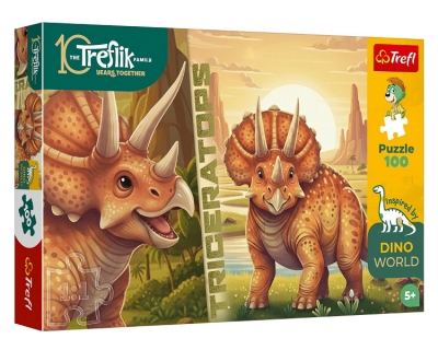 Puzzle 100 Inspired By Dino World - Triceratops