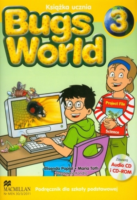Bugs World 3 Podręcznik z płytą CD - Papiol Elisenda, Toth Maria, Kondro Magdalena