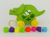 Zabawka edukacyjna Adar dinozaur edukacyjny z klockami, sorter (507807)