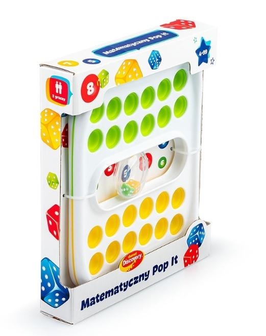 Pop It matematyczny żółto-zielony