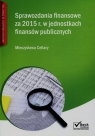 Sprawozdania finansowe za 2015 r. w jednostkach publicznych