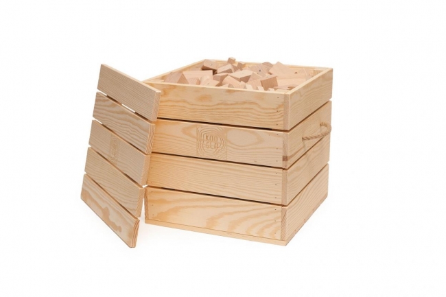 Klocki drewniane Giga Natural 300szt