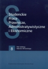 Studenckie prace prawnicze 8 Administratywistyczne i Ekonomiczne