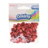 Cekiny błyszczące czerwone 8mm 10g