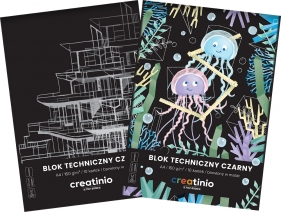 Blok techniczny Creatinio A4/10k - czarny, 1 szt