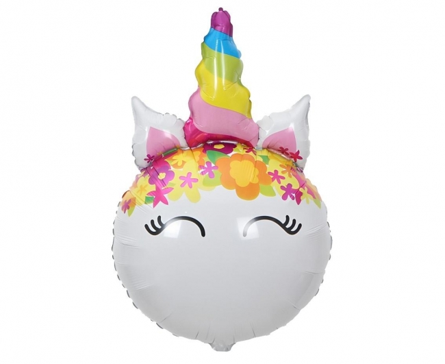 <img src='https://webimage.pl/pics/808/2/d5906639422808.jpg' style='height:440px' /> Balon foliowy Jednorożec z kwiatami 64x41cm
