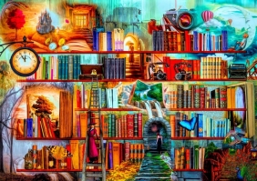 Bluebird Puzzle 1500: Tajemniczy pisarze (70280)